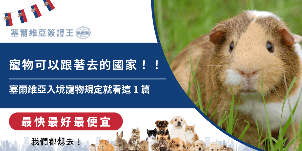 想帶著心愛的毛小孩一起旅行，但每個國家對寵物入境的要求不同，那麼，寵物若想入境塞爾維亞呢？從晶片植入、狂犬病疫苗到健康證明，任何細節都有可能影響毛孩能否順利踏上塞爾維亞的土地。塞爾維亞簽證王整理了塞爾維亞入境寵物的官方規範，並提供專業代辦建議，讓飼主與寵物都能安心啟程！