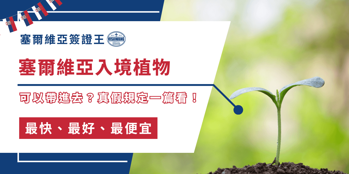 雖然很少人會這麼做，但你也想在塞爾維亞入境植物嗎？當然塞爾維亞對於入境植物具有明確的檢疫與申報規定，甚至部分品項屬於禁止攜帶。為避免罰款或物品被沒收，塞爾維亞簽證王整理了塞爾維亞植物入境的相關資訊，讓你安心準備，只要注意簽證就好！